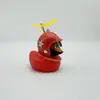 Enfeites de Carro de Pato Quebrando Pato de Natal Andando de Bicicleta Elétrica Decorações de Bicicleta Pato Vermelho Pequeno Interior Pato Amarelo Pequeno