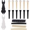 Stud de Corda de Violão Folk Stud de Corda de Guitarra Madeira Cone de Corda Fixa Stud de Corda Branco Preto Instrumento Musical Acessórios para Guitarra