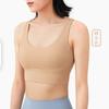 2024 Novo Colete Esportivo Nu Feminino À Prova de Choque Cruz Bonita Costas Fitness Roupa Interior Correndo Sutiã Esportivo Ao Ar Livre