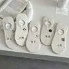 Calcetines Finos Estilo Puro Deseo con Corte de Verano, Invisibles de Boca Baja Transpirables Absorbentes de Sudor Color Puro Tipo Barco