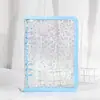 Envío Gratis A5 Transparente Hojas Sueltas Manual Multifuncional Bolsa con Cremallera Libro de Hojas Sueltas Simple Cubierta Suave de PVC Reemplazable