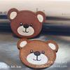 Nuevas pegatinas de oso bordado, pegatinas de tela bordadas para toallas, pegatinas de lana bordadas para suéteres, pegatinas de parches de dibujos animados, etiquetas de tela para ropa, accesorios para chaquetas
