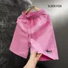 Pantalones Cortos Cómodos con Cintura Elástica y Bordado de Teckel 2026 Verano Nuevos Transpirables de Secado Rápido Modernos Pantalones de Cinco Puntos para Pareja