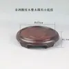 Madera maciza madera entera plataforma cuadrada jarrón bonsái tetera de jade soporte de madera adorno estatua de Buda estilo chino nuevo sello base de sello imperial