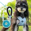 Guia para Cachorro, Coleira Peitoral para Cachorro, Coleira Peitoral para Cachorro Pequeno, Coleira Peitoral Ajustável para Animal de Estimação, Guia para Cachorro de Porte Médio, Filhote Teddy