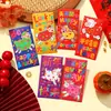Ovelha Fofa Ano do Zodíaco Desenho Animado Ano Novo Envelopes Vermelhos Atacado Personalizado Criativo Quadrado 2027 Novo Estilo Envelopes Vermelhos