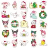 50 pegatinas navideñas de Sanrio personalizadas transfronterizas de dibujos animados lindas decoración festiva caliente para tazas y teléfonos móviles