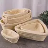 Cesta de Fermentación de Pan Estilo Europeo Redonda Ovalada Herramienta de Fermentación de Masa Cesta de Fermentación de Ratán Juego de Cestas para Hornear
