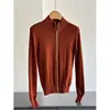 2026 Nuevo Suéter Corto de Punto Ajustado con Cuello Alto y Doble Cremallera Chaqueta para Mujer Venta al por Mayor H08AS16199