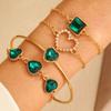 Traje de Pulsera Transfronteriza Combinación Pulsera de Diamantes Ins Pulsera de Mujer Versátil Pulsera de Alta Gama Juego de Cuatro Piezas de Pulsera