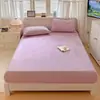 Sábana Bajera Ajustable de Terciopelo de Leche Pieza Única Otoño e Invierno Más Terciopelo Terciopelo de Coral Funda de Cama Cubre Cama Funda de Colchón Universal Todas las Estaciones Artículo Único Al por Mayor