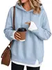 Roupas Femininas Europeias e Americanas Transfronteiriças 2026 Novo Outono e Inverno Moda Confortável Casual Gola Redonda Solto Falso Duas Peças Mangas Longas Moletom com Capuz
