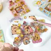Popular Dibujo Animado Transfronterizo Lindo Niños Mascota Kapibala Guka Manual de Pegatinas DIY Impermeable Pegatina para Vaso de Agua