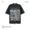 Camiseta de Algodón Puro Pesado 250g Estampado Divertido de Dibujos Animados Japoneses Manga Corta Unisex Marca de Moda Holgada Venta al por Mayor Transfronteriza
