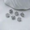 Ventas Directas de Fábrica Relleno de Oro de 14K Color Duradero Flor de Rosa Separadores Hechos a Mano DIY Pulsera de Cuentas de Cobre Chapado en Oro Real Joyería Cuentas Sueltas
