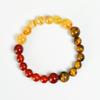 Venta Caliente Transfronteriza Pulsera de Cristal Natural de 12 Constelaciones Colgante de Piedra de Doce Estrellas Citrino Ágata Roja para Hombres y Mujeres