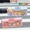 Caixa de Cupcake para o Dia das Crianças Meninos e Meninas Feliz Feriado Decoração Plug-In 61 Maleta de Embalagem Transparente