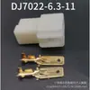Conector/Barra Plana de 6.3 con Púas, Enchufe Macho y Hembra de 2 Agujeros, Conector de Enchufe Rápido/Coche Dj7022-6.3-11-21 Resorte de Enchufe