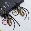 Novo Pingente de Rosca de Couro PU da Huayang Bolsa Chaveiro Lanyard de Telefone Acessório Decorativo Trançado