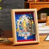 Estatua de Buda Thangka, Retrato de Bodhisattva, Salón Budista, Estudio, Escritorio de Oficina, Marco de Fotos, Pintura Colgante, Adornos de Escritorio de Animales del Zodiaco Budista
