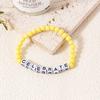 Pulsera de Cuentas Letras Arcoíris Taylor de Venta Caliente Transfronteriza Color Mixto Cuentas Acrílicas para Mujer Venta al por Mayor