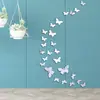 Pegatina de Pared Espejo Acrílico Mariposa de Fábrica Decoración Creativa de Dibujos Animados para Habitación Infantil, Escuela, Sala de Estar, Fondo de TV