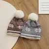 Gorros para Bebé Estilo Otoño e Invierno Gorros de Lana Rayados para Niños y Niñas, Moda Estilo Coreano Gorros Gruesos y Cálidos con Protección para las Orejas para Niños