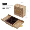 Caja de Joyería de Estilo Nuevo con Herencia, Caja Floral de Doble Apertura Estilo Palacio para Pulseras, Caja Coleccionable, Caja de Regalo para Pulseras, Caja de Almacenamiento de Jade