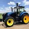 Trator Agrícola de Tração nas Quatro Rodas para Uso em Solo Úmido e Seco, Trator Agrícola Lovol M1204 Diesel para Pomar, Cultivador de Alta Potência para Lavouras de Grande Porte