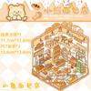 Colección de Cientos de Pegatinas de Paisajes de Dibujos Animados Escenas de Casas Miniatura 3D Pegatinas Divertidas para Journaling Antiestrés DIY de Xiaohongshu