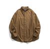 Roupa Masculina Limite Norte Marca Americana Moderna 2025 Outono Novo Design Camisa Camisa Masculina Cor Sólida Jaqueta Solta