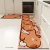 Tapetes de Piso para Cocina Shishi Shunyi, Alfombras Rayadas para Restaurante en Casa, Antideslizantes de Barro Diatomeas, Resistentes al Aceite, Absorbentes de Agua y Resistentes a la Suciedad