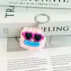 Chaveiro PomPom Fofo Engraçado Pingente Boca de Salsicha Feia Fofa Engraçada Par Melhor Amigo Bolsa de Estudante Pingente Lote