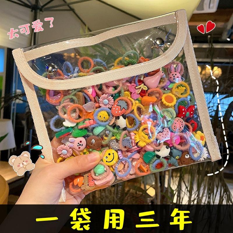 毛绒拇指圈卡通皮筋