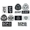Bordado velcro armband táctica de moral fundación scp insignia de equipo club pegatinas bordadas para planchar en uniforme