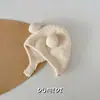 Touca de Bebê Outono Inverno Meninos Meninas Proteção para Orelhas Estilo Inverno Pom-Pom Pequeno Fofo Proteção contra Vento Quente Tricô Touca de Cabeça