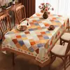 Mantel de Mesa de Tela de Hilo Estilo Americano PVC, Impermeable, Resistente al Aceite, Lavable, Mantel para Mesa de Comedor que Mejora la Ambiencia, Lujo Ligero, Mantel de Tacto de Alta Gama