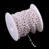 Cadena de cobre puro con perlas, accesorios de joyería, pulsera, cadena de perlas, bricolaje, horquilla, cadena de abanico redonda, cadena de cuentas, joyería
