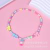 Collar para niños colorido hecho a mano con cuentas al por mayor directo de fábrica guardería bebé lindo regalo niña collar