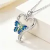 Joyería Transfronteriza de Nuevo Estilo para Mujer, Cadena de Clavícula de Alta Gama, Versátil Collar con Colgante en Forma de Corazón, Collar de Amor de Lujo Ligero de Nicho para Mujer