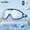 Gafas de Natación para Niños Impermeables y Antivaho Marco Grande Estilo Nuevo Niños y Niñas Gafas de Equipo de Natación Nuevo Profesional Buceo Al por Mayor