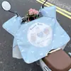Cubierta de Parabrisas de Vehículo Eléctrico/Motocicleta de Dibujos Animados Linda Estilo Nuevo Verano, Protección Solar, Amigable con la Piel, Transpirable, Impermeable, Protección UV