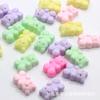 Macaron Oso de Dibujos Animados diy Accesorios de Joyería de Resina Pegamento Crema Carcasa de Teléfono Móvil Decorativa Aretes Accesorios para el Cabello