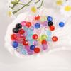 Acrílico transparente 32 cuentas angulares talladas imitación Cristal DIY accesorios de joyería pulsera iluminación bolsa tejida accesorios con cuentas