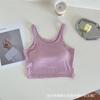 Primavera y Verano estilo coreano espalda envolvente pecho correa interior una pieza bajo cintura top base ropa interior ropa exterior chaleco deportivo