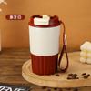 Taza de Café Creativa Transfronteriza, Taza Termo Portátil de Silicona para Hombres y Mujeres, Taza Termo de Aspecto Premium con Acero Inoxidable 304 por Dentro y por Fuera