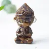 Produção de resina e cristal natural [Rei Macaco Auspicioso] ornamentos de escultura em cristal de resina decoração auspiciosa para mesa criativa