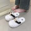 Pantuflas Antideslizantes de Suela Gruesa y Suela Blanda con Puntera Reforzada, Zapatos Casuales de Playa de Moda y Versátiles, Sandalias de Pareja para Mujer, Nuevo Estilo Verano y Otoño 2025