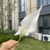 Flor Artificial individual de Lirio de Calas de EVA Impresa en 3D Boda Decoración Suave Decoración del Hogar Planta Verde Falsa Venta al por Mayor