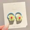 Elásticos coloridos com estampa floral para prender o polegar do cabelo de meninas, não danificam, alta elasticidade, elásticos de cabelo duráveis para crianças e bebês